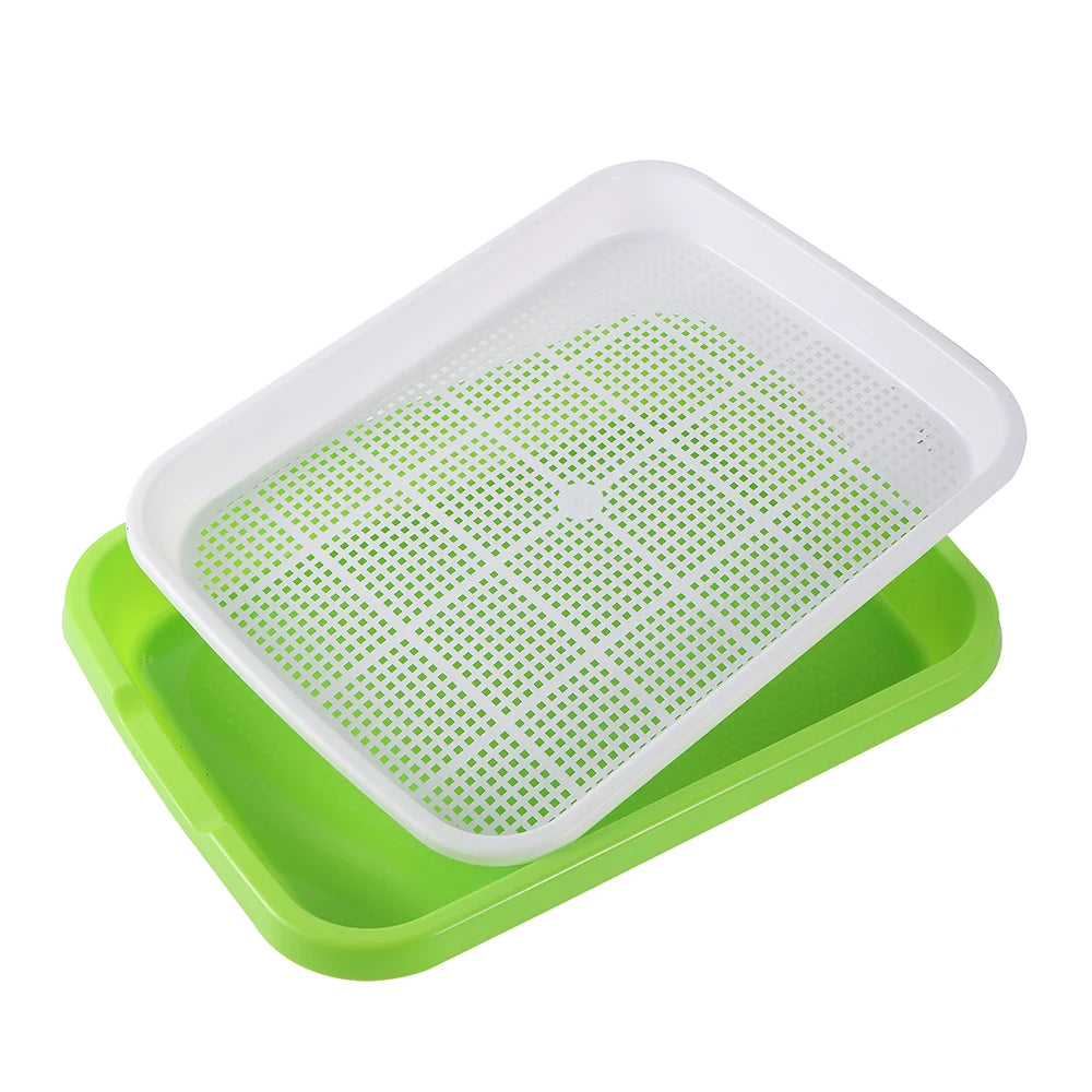 Sprouting Pea Bean Peanut Hydroponic Planting Nursery Seedling Microgreen Tray for Soilless Cultivation Germination Plate