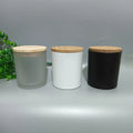 7oz 8oz 10oz 12oz 14oz Glass Candle Jars for Candle Making with Metal Bamboo Lid