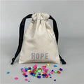 Reusable Organza Canvas Gift Bags Drawstring Pink Promotional Gift Net Bags Christmas Glitter Gift Pouch Bag With Rhinestones