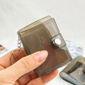 1 2 Inch Black Photo Cards Book Photocard Insert Key Chain Holder Portable 1inch 2inch Mini Pockets Photo Album Pendant Keychain