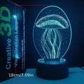 White Abs Body Lamp Lighting Time Warm Office Conical Desk Colorful Night Light 3d Art
