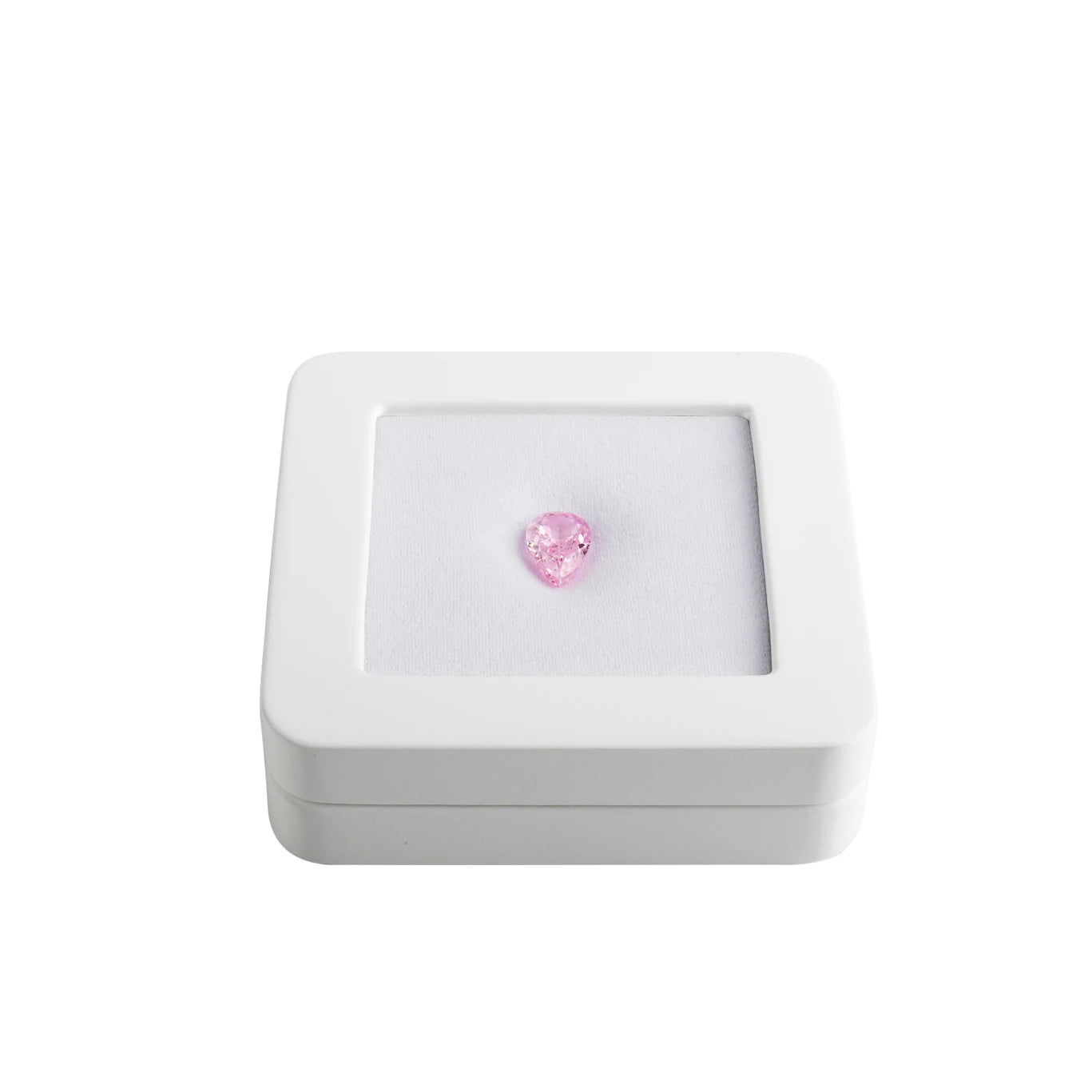 High Quality Black or White Colour Deluxe Diamond Box Durable Diamond Gemstone Showcase Storage Box