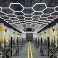 Customized DIY Aluminum Housing Led Light Hexagonal Car Care Beauty Garage Shop Lights LED Hexagonal Light