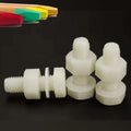M3 M4 M5 M6 M8 High-quality Hexnylon Bolts White PA66 Insulated Nylon Screws DIN931 Environmentally Friendly and Wear-resistant