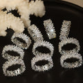 Hip Hop Copper Iced Out CZ Bling Cubic Zircon Diamond Eternity Band Ring for Men Women