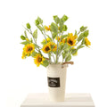 2023 New Artificial Sunflower Single Branch 67cm Three Flower Heads and Two Buds Home Furnishing Furnishings