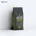 Custom Bags 250g 500g Zipper Moisture Proof Coffee Pouches Flat Bottom Coffee Bean Packaging Bags Side Gusset Coffee Pouches