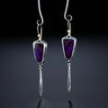 CAOSHI 2025 Vintage Style Boho Long Earrings Purple Color Simple Earring Girls Dainty Dangle Drop Earrings Women