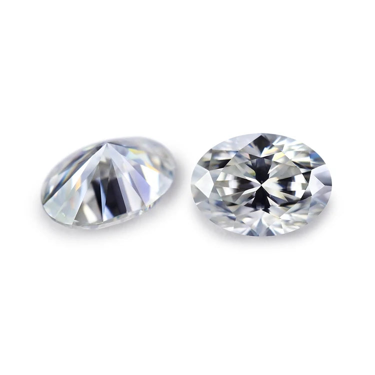 Super White D Color GRA Certified Wholesale Loose Moissanite Diamond Gem Stones Price FL VVS Oval Cut Moissanite