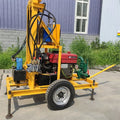 Good Quality 22 HP Diesel Type Hydraulic Portable Water Well Drilling Rig 150 m Manufacturer