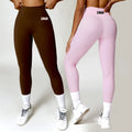 SHINBENE Custom Logo High Waist Peach Hip Lift Gym Leggings Women's Fitness Yoga Pants