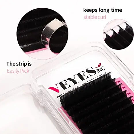 For Premium Matte Mink Individual Eyelash Extensions False PBT Private Label Wholesale Vegan Cruelty-Free Natural Long 7-25mm