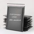 1pc MOQ Custom logo Jewelry Package Black Poly Bubble Mailer