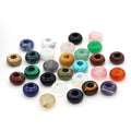 14MM Natural Atone Large Hole Beads Powder Crystal Large Spacer Loose Beads DIY Jewelry Making Bracelet Pendant Beads