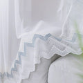 Factory Supply New Style Sheer Embroidery Voile Fabric Tulle Lace Curtain