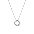 Luxury 925 Sterling Silver Women's Jewelry Famous Brand Clavicle Snake Chain CZ Zircon Hollow Four Clover Leaf Pendant for Gift