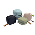 Solid Color Oxford Cloth Mini Square Cosmetic Bag Waterproof Travel Handheld Makeup Organizer Bag MegaBDM