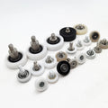 BS62626-10C1L8M6 Cabinet Pom Nylon Coated Plastic Rollers Bearing 26mm Plastic Roller Wheels With Screw M6x26x8mm