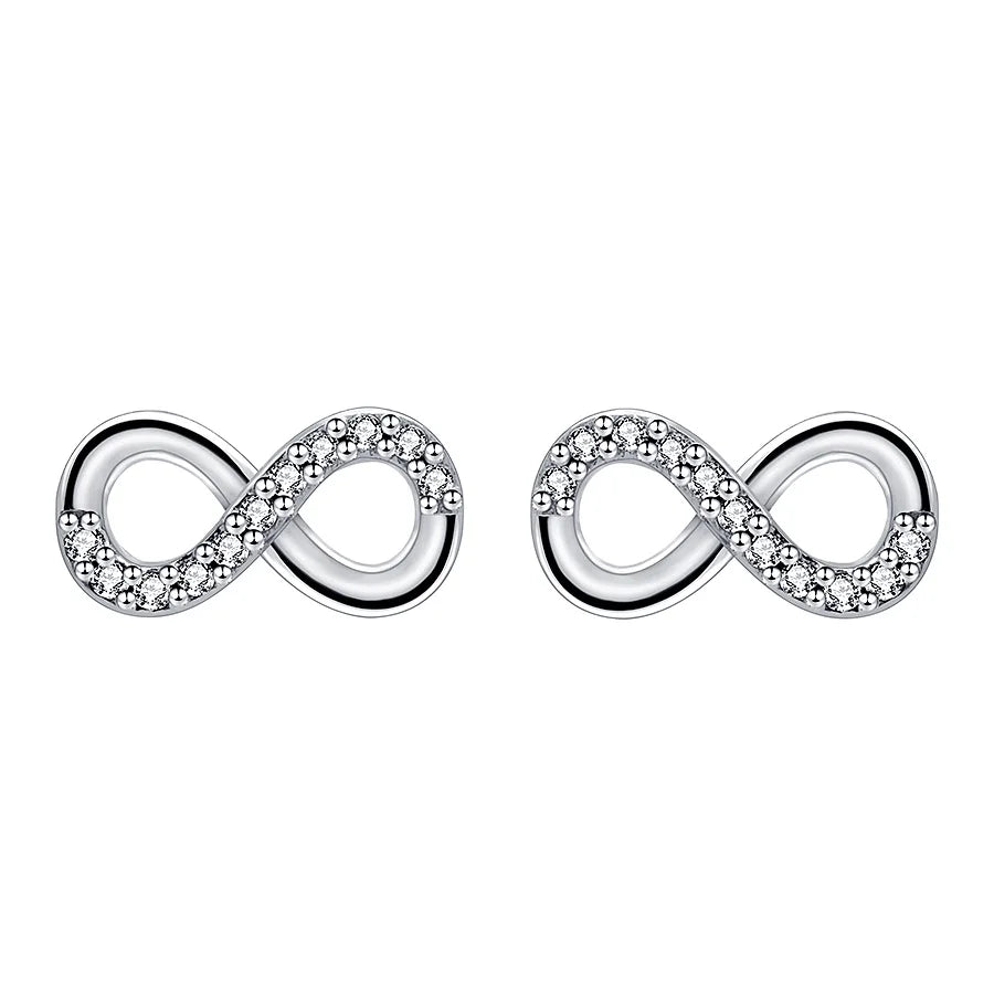 Fine 925 Mini Sterling Silver Earrings Women Custom 8 Design Fashion Jewelry for Girls Stud Earring