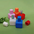 Factory Wholesale Price 30ml pink Red Blue White Black square Metal Pump Head Silver Color Refillable Perfume Pump Bottle