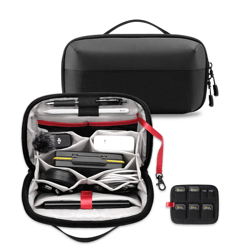 Outdoor Digital Portable Travel EVA Waterproof Storage Bag for Nintendo Switch Games Headphones & Cables