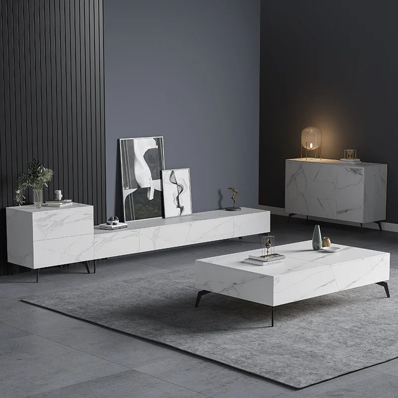 Luxury Black Tv Stands Living Room Furniture Coffee Table