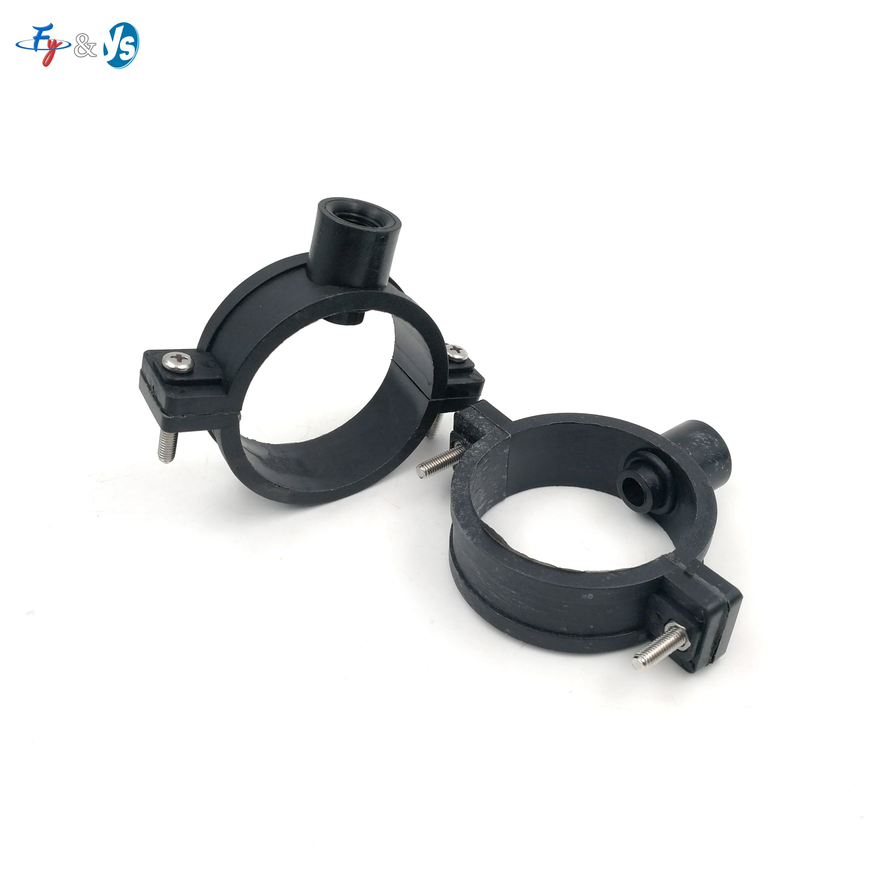 PP Clamp Connector Pipe Joint Clip Nozzle Plastic Split Hole Clamp Ring Fan Cone Nozzle