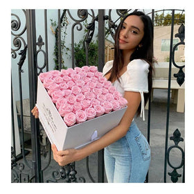 Luxurious Gift for Valentines and Mothers Day Everlasting Roses Gifts Preserved Rose Flower Box Eternity Roses Preserved
