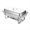 Stainless Steel Chaffing Dishes Luxury Chafer Dish Buffet Set Catering Food Warmer 9l Rectangle Simple Chafing Dish Buffet Set