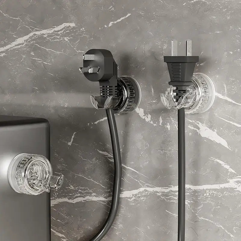 Powerful Suction Cup Kitchen Hooks Convenient Organization Wall Shelves Easy Plug Fixer Easy Wall Mounting Punch Durable Plastic