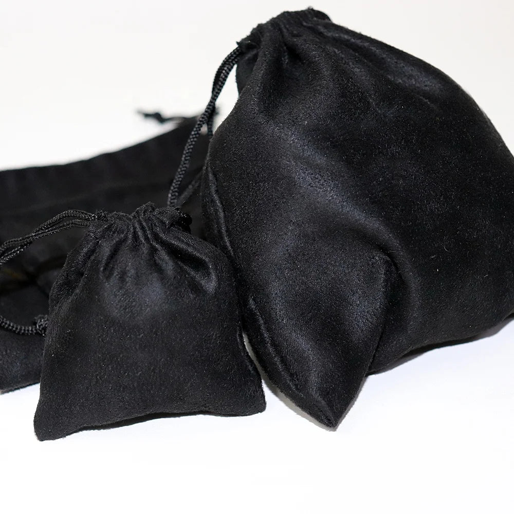 Faux Suede Jewelry Pouches (Ring/Earring/Pendant/Necleace/Bracelet/Bangle) 80x80mm Customized Packaging