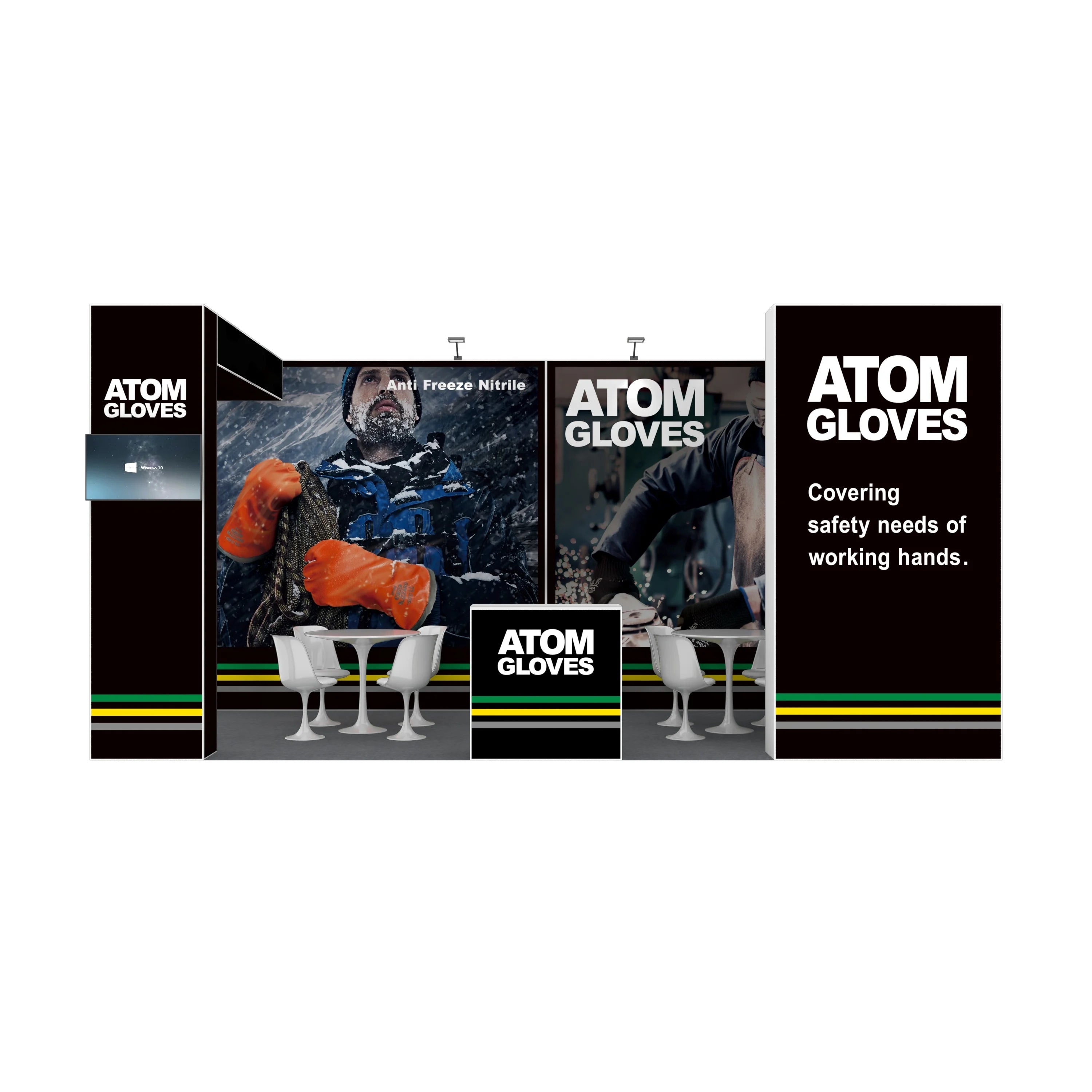 Easy Install Trade Show Booth Display  Exhibition Booth Custom Design SEG Pop up Display Stand for Expo Tradeshow