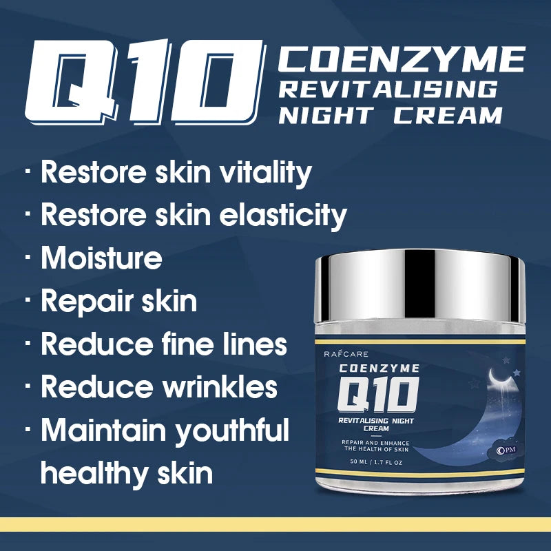Best Night Cream for Face Paraben-Free Moisturizer Rejuvenate and Hyaluronic Acid Coenzyme Q10 Face Brightening Cream