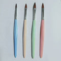 New Design Diamond Shape Nice Handle Premium Bulk Nail Art Painting Tools Blue Pink Green Yellow Professional Acrylic Nail Brush