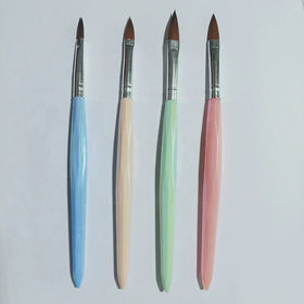 New Design Diamond Shape Nice Handle Premium Bulk Nail Art Painting Tools Blue Pink Green Yellow Professional Acrylic Nail Brush