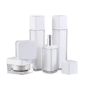 Custom Acrylic Airless Bottle Square Twist-up 30g 50g 50ml 100ml with Pump Sprayer Sealing Type
