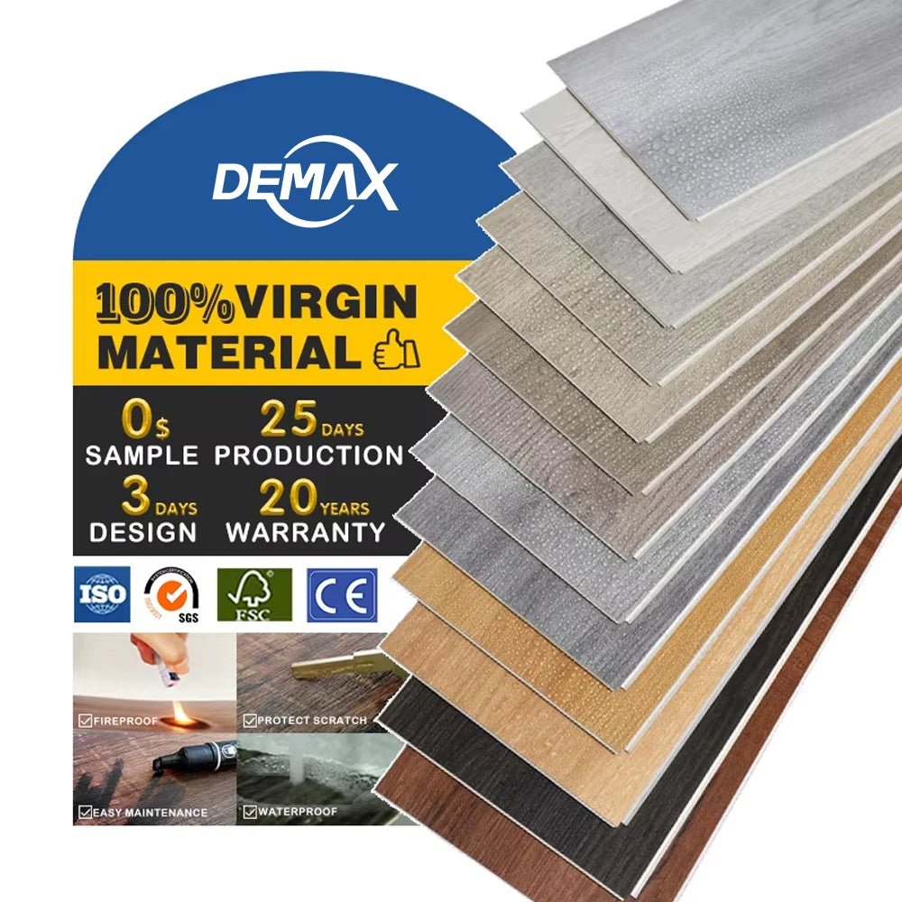 Vinyl Flooring SPC LVT Click Plank Flooring Oak Flooring Spc Rigid Core
