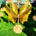 High Polished Hand Carved Beautiful Crystal Butterfly Big Natural Yellow Fluorite Butterfly For Decorative Collection