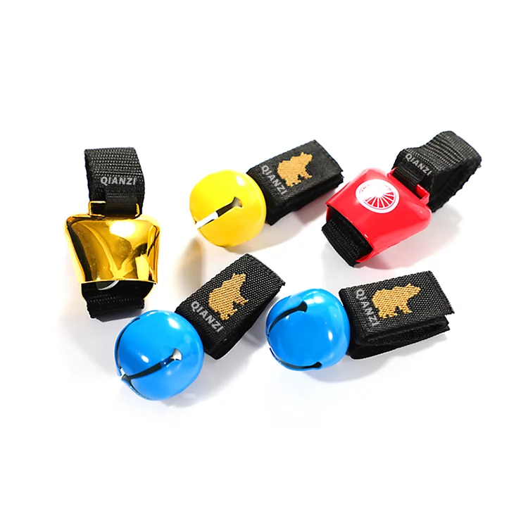 New Outdoor Hiking Camping Bear Bell with Custom Color Iron+Nylon Material Letterpress Printed Warning Bell for Sport Awards