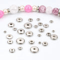 Low MOQ Stainless Steel Flat Round Shape Spacer Beads Jewelry Making Findings & Components Accessories