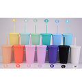 Custom Double Wall Plastic Acrylic 16oz Tumbler Water Bottle Matte Black Tumbler Cups in Bulk with Straw