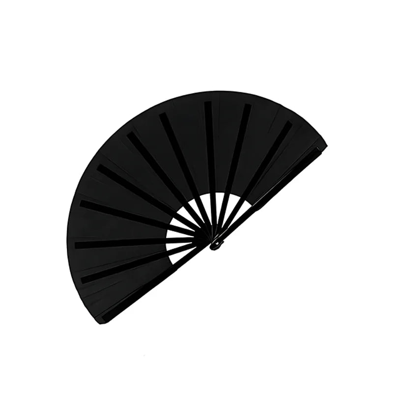 Custom Wholesale Printed Large Bamboo Folding Chinese Fans Hand Sublimation Clacking Hand Held Fans Blanks with logo