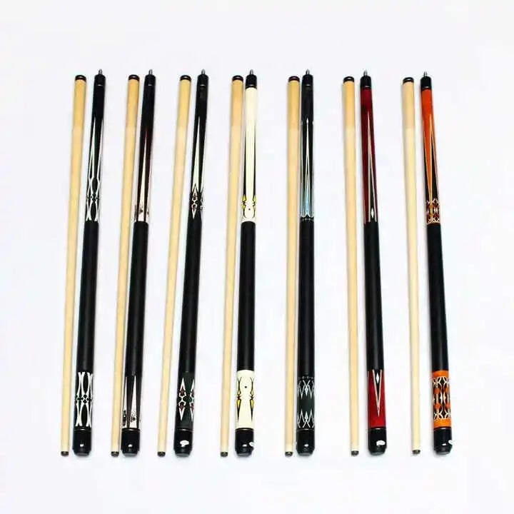 Premium Maple Wood 1/2 Jointed 57 Inch  13mm Tip Billiard Pool Cue Stick Factory Sell