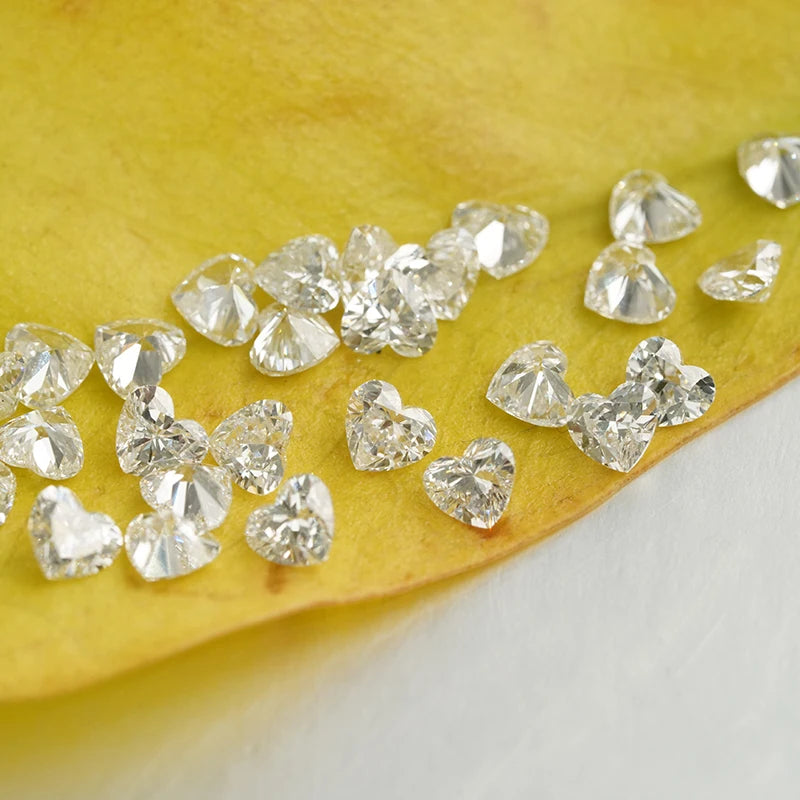 3*3mm 4*4mm Starsgem Factory Price Hot Sale Lab Grown Diamond CVD/HPHT Diamond Heart Cut DEF VS Clarity Loose Diamond