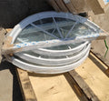 Pvc Frame Half Round windows Arch windows with Grill Design