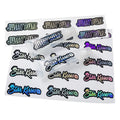 Custom Logo Design Vinyl Waterproof Matte Lipstick Lip Balm Gloss Private Pencil Labels Eyeshadow Palette Label Sticker