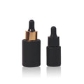 Matte Black 5ml 10ml 30ml 50ml 100ml 120ml Essential Oil Glass Dropper Bottle for Serum Flat Oil Bottle