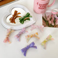 Hot Sale CELIAY Women Korean Cute Bow Barrette Acetate Bowknot Hair Clip 7cm