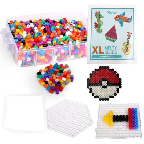 Hot Sale Darice XL Kit Melty Beads Fuse Beads Large Melting Beads Educational Unisex for Kids Crafts
