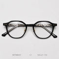 Men and Women Round Vintage Spectacles Classic Retro Acetate Full Rim Clear Glasses Frame for Prescription Lenses